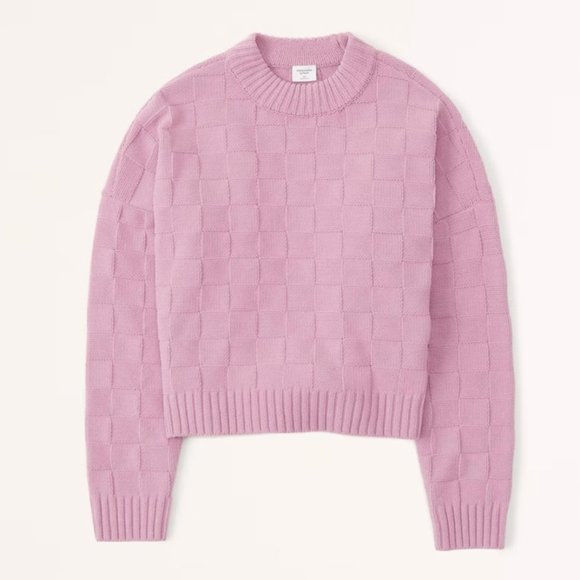 Abercrombie & Fitch Sweaters - Abercrombie & Fitch Pink Crew Neck Sweater